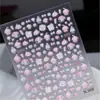 Pegatinas de Arte para Uñas Lindas Ovejas Rosadas Estilo Ins, Pegatinas Decorativas para Uñas Girly 3D en Relieve con Adhesivo, Modelo Sl