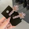Exquisito Pinza para el Cabello de Flor de Cristal Rosa Versátil para Mujeres 2026 Nuevo Diseño de Nicho Pinza Lateral Pinza para Flequillo