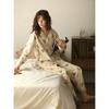 Pijamas Primavera y Otoño para Mujer 2025 Nuevo Manga Larga Lindo Invierno Engrosado Talla Grande para Mujer Ropa para el Hogar Traje de Dos Piezas