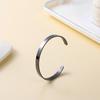 Pulsera Europea y Americana de Moda Transfronteriza en Forma de C de Acero de Titanio Electrochapado al Vacío Nicho 100 con Pulseras de Acero Inoxidable de Lujo Accesible