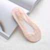 Calcetines invisibles de encaje de corte bajo, talón antideslizante, transpirables para verano, calcetines bajos para mujer, color sólido, delgados de silicona para mujer