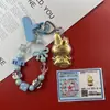 Insignias Corporativas Personalizadas Logo Oro Puro 999 Labubu Angela Varias Llaveros Cadenas para Teléfono Celular Regalos para Tiendas