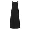 Vestido de péndulo grande con escote en V sin mangas para mujer, temperamento literario de otoño 2019, suministro primario