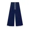 Pantalones para Mujeres Embarazadas 2025 Nuevo Primavera y Verano Retro Sueltos Rectos Casuales Pierna Ancha Pantalones Diseño Trendy Sentido Adelgazantes Pantalones