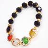 Pulsera de cristal negro yin y yang cinco elementos 8 mm estilo étnico accesorios artísticos para hombres y mujeres regalo energía cuentas de Buda pulsera de cristal