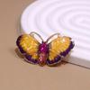 Broche de borboleta de esmalte transfronteiriço europeu e americano, liga feminina, gota de óleo, corpete distinto, elegante, paletó, acessórios