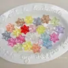 Cuentas Acrílicas Transparentes de Copo de Nieve Multicolor con Agujeros para Accesorios de Llavero DIY y Cuentas Sueltas