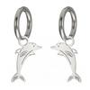 Comercio exterior exportación venta caliente animales del fondo marino pez payaso pez marino ballena material 304 no se decolora acero inoxidable aretes
