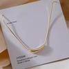 Collar Minimalista Dorado para Mujer 2024 Nuevo Explosivo Lujo Ligero Diseño de Nicho Cadena de Collar de Gama Alta Cadena de Collar Versátil