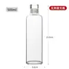Botella de Vino de Vidrio 1000ml Colección Privada Botella de Vidrio para Vino Graduada Contenedor de Vino Botella de Vino de Alto Borosilicato Grado Alimenticio