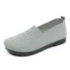 Zapatos para Madre de Mediana Edad y Anciana, Zapatos de Suela Plana para Ancianos, Zapatos de Tela del Viejo Pekín, Zapatos Antideslizantes de Suela Blanda