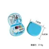 Bonita mini caja de costura multifuncional, portátil, para el hogar, para dormitorio de estudiantes, bolsa de costura hecha a mano multicolor, caja de costura