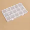 Caja de Medicamentos Transparente Desmontable de 10 Compartimentos, Caja de Plástico para Equipo de Pesca, Caja Organizadora de Joyería, Caja de Piezas Multicompartimentos, Caja de Almacenamiento de Joyería