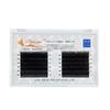 Pestañas Postizas Injertadas de Cabello Plano de Doble Punta Individual 0.15 Cabello Plano Soplado por el Viento Curva Baby Deformada Baby Naturales y Suaves