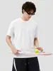Camiseta de Manga Corta de Algodón Puro a Prueba de Tres Elementos para Hombre, Verano Impermeable, Resistente al Aceite, Resistente a las Manchas, Color Sólido, Todo Algodón, Corte Holgado, Camiseta de Marca de Moda