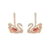 Shijia Réplica 1:1 Colar de Cisne Coração Pulsante para Mulheres Corrente de Clavícula Cisne Dinâmico Swarovski para Mulheres Fabricante Dropshipping