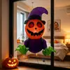 Decoraciones de Halloween, Fantasma Inflable de Ventana Rota, Accesorios con Forma de Calabaza para Montaje de Atmósfera Exterior en Centros Comerciales