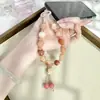Corrente de Celular em Formato de Gato, Versátil e Estilosa, Artesanal Natural, Pingente Criativo e Personalizado Anti-Perda