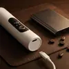 Batidor con Pantalla, Espumador de Leche, Espumador de Café, Agitador de Leche de Mano, Batidor Eléctrico Doméstico para Huevos