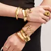 Rueda de la Fortuna Elegante Exagerada Asimétrica Varios Pulseras de Apertura Brillantes Combinación Exquisita Elegante Pulseras Que No Se Desvanecen para Mujeres