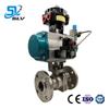 Válvula de esfera flangeada pneumática Q641F material liga hastelian resistente à corrosão válvula pneumática válvula de esfera de corte rápido