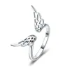 Anillo Yinpinxuan Ala Abierta Plata de Ley S925 Anillo de Ala de Elfo Joyería Popular Europea y Americana Joyería para Niñas Listo en Stock