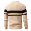 Suéter de Punto Pullover para Hombre, Colección Otoño/Invierno 2026 de Comercio Exterior, Moderno Cuello Alto, Media Cremallera, Suéter Casual Engrosado, Camiseta Básica para Hombre