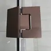 Atacado do Fabricante Dobradiça Plana Triangular para Box de Banheiro Aço Inoxidável Dobradiça Padrão Alça Pacote de Acessórios de Instalação com Tira de Borracha