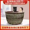 Banheira de cerâmica para exterior estilo chinês, banheira de bem-estar com fontes termais para pátio, banheira de cerâmica para adultos para pousadas e hotéis