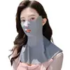 Mascarilla de Protección Solar de Seda Helada Upf50+ para Verano, Protección del Cuello, Protección de Nariz y Boca, Protección de Ojos, Máscara Gini Anti-UVA