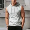 2026 Aliexpress Chaleco Deportivo de Verano para Hombre de Secado Rápido para Exteriores de Color Sólido con Capucha Transpirable Elegante Chaleco sin Mangas