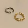 Fan Zhiqiao Coreano Europeo y Americano Plata Esterlina 925 Anillo de Cuentas de Vidrio Anillo Ajustable Anillo para el Dedo Índice para Mujer Anillo para Articulación Joyería