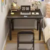 Mesa Plegable sin Instalación Mesa para Computadora Escritorio de Estudio Dormitorio de Apartamento Pequeño Sala de Capacitación Alquiler Mesa de Comedor Sencilla Mesa de Comedor