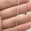 Corrente Semi-Acabada em Prata de Lei S925, Corrente Polida, Corrente Solta, Corrente de Elo O, Colar, Corrente Cruzada, Corrente Lisa, Corrente de Prata, Corrente para Acessório, Corrente Fina