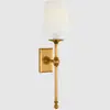 Lámpara de Pared Postmoderna Vc de Cobre Puro Lujo Accesible Simple Americana para Dormitorio, Mesita de Noche, Sala de Estar, Pared de Fondo, Lámpara de Pared para Escaleras