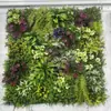 Parede de plantas simulada 100*100, parede de plantas verdes tridimensional, decoração com flores e grama artificiais, fundo verde, parede popular da internet