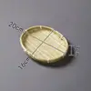 Pá de Bambu Trançado Feita à Mão Bandeja de Secagem Estilo Fazenda Cesta para Chá de Frutas Armazenamento de Cozinha Cesta para Pão Cozido Redonda