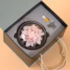 Cerámica No Hereditaria Amasado a Mano Flor de Porcelana Flor de Peonía Expansor Adornos para Sala de Té Decoración de Interiores Incienso para Coche Regalo de Acompañamiento
