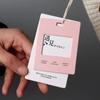 Nueva Tarjeta de Etiqueta Rosa en Relieve Personalizada Redacción Creativa Etiqueta de Precio para Ropa de Hombre y Mujer Decoración Colgante para Ropa de Mujer