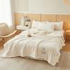 Colcha de Verano Nueva de Color Sólido de Algodón Lavado, Agradable a la Piel y Fresca para Aire Acondicionado, Colcha Doble Delgada, Núcleo de Colcha de Verano Lavable