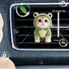 Lindo Clip de Perfume para Ventilación de Coche de Gato Gatito Acrílico Decoración de Coche Accesorio de Interior Adorno de Fragancia