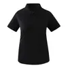 Camisa Polo Estilo Nuevo Sensación de Hielo Delgada Secado Rápido Manga Corta Camiseta Deportiva Casual Sin Costuras Top 3D Camisa Refrescante para Mujer