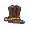 Western Denim Palha PET Espiral Palha Desenho Animado Festa Palha Fivela Patch Grau Alimentício Cor Cotovelo