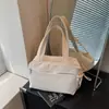 Bolsa de Tela de Comercio Exterior para Mujer, Gran Capacidad, Nuevo Modelo 2025, Versátil de Verano, Bolso Sencillo de Hombro o Axila, Bolso Tote de Nicho para el Trabajo