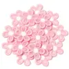 Parche bordado de flor de cinco pétalos de malla bicolor, accesorio para el cabello lindo y súper adorable, accesorio para ropa, muñeca, zapato y bolso
