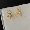 Pendientes de Flor de Orquídea Super Hada, Pendientes de Moda y Versátiles, Pendientes Elegantes y Elegantes para el Trabajo, Lujo Ligero y Gama Alta al por Mayor