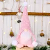 Decoraciones Navideñas de Producto Nuevo Transfronterizas Muñeco Sin Rostro con Barba Gorro de Punto Nórdico Navideño Adornos de Muñeco Sentado