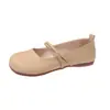 Zapatos Mary Jane populares de corte bajo para mujer, nuevo modelo otoño 2026, punta redonda suave, zapatos planos de slip-on de corte bajo estilo de noche para mujer