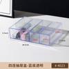 Caja de Almacenamiento de Barra de Escritorio Transparente Acrílico Soporte de Exhibición de Insignias Periféricos de Anime Estante de Almacenamiento Millet a Prueba de Polvo