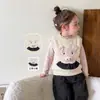 Roupa Infantil para Meninas: Top Colete de Pelúcia de Visão Cartoon Outono e Inverno, Roupa de Bebê Menina Classe A